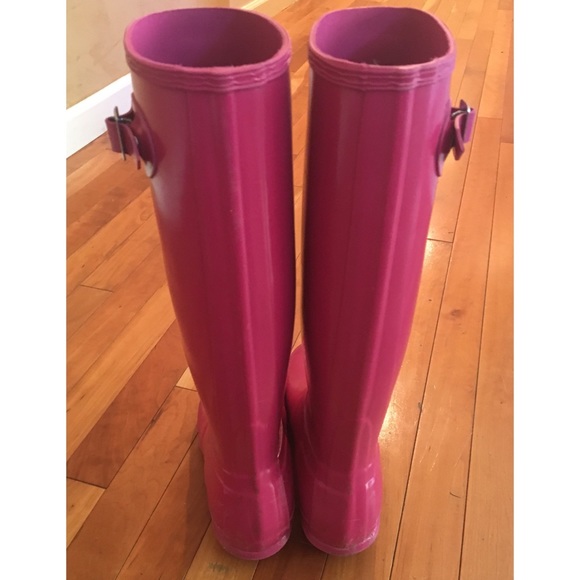 ⛔️SOLD⛔️Hunter Original High Gloss Boots Bright - Picture 3 of 5
